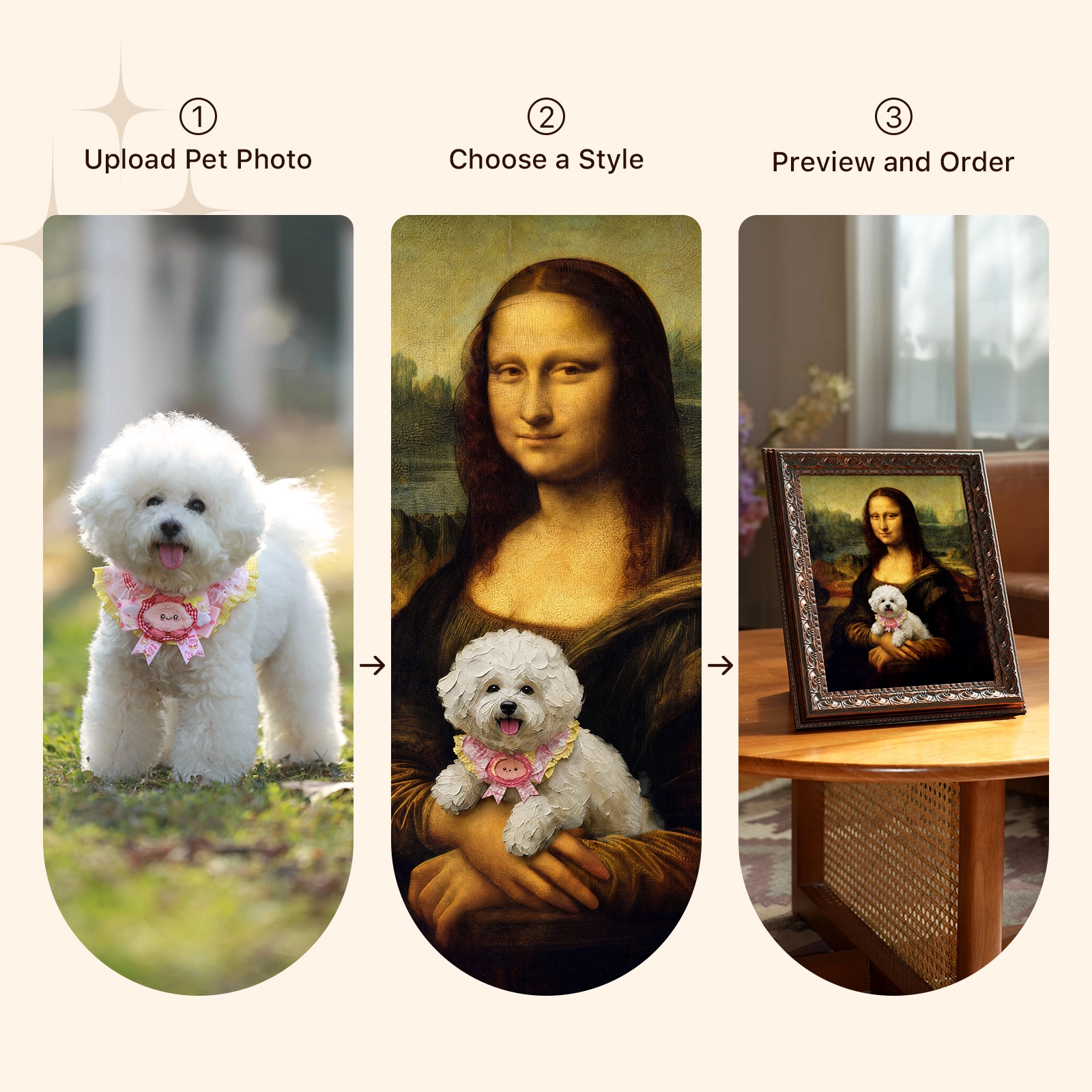 Mona Lisa Pet Portrait preview 2