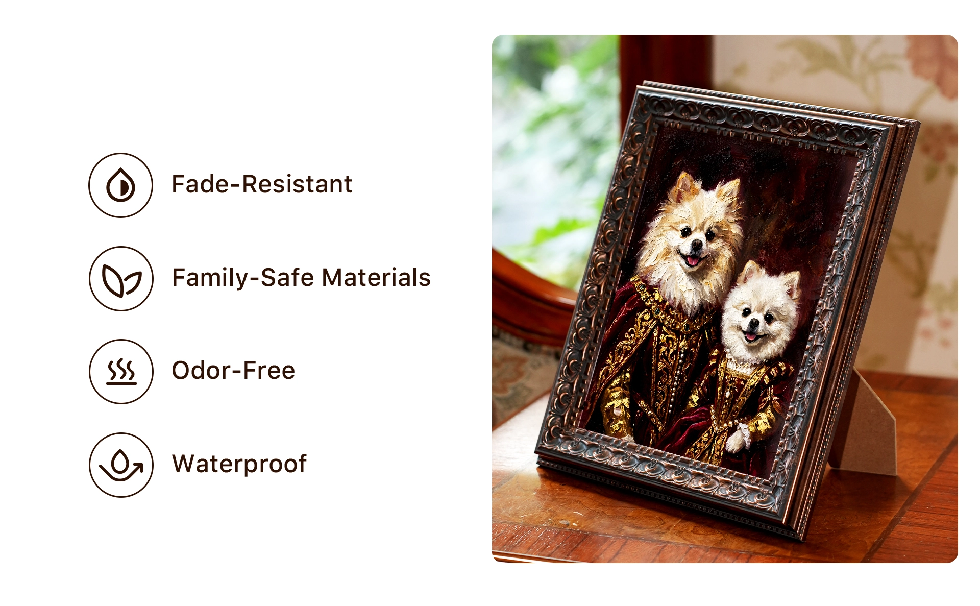 Renaissance Royal Pet Portrait detail 4