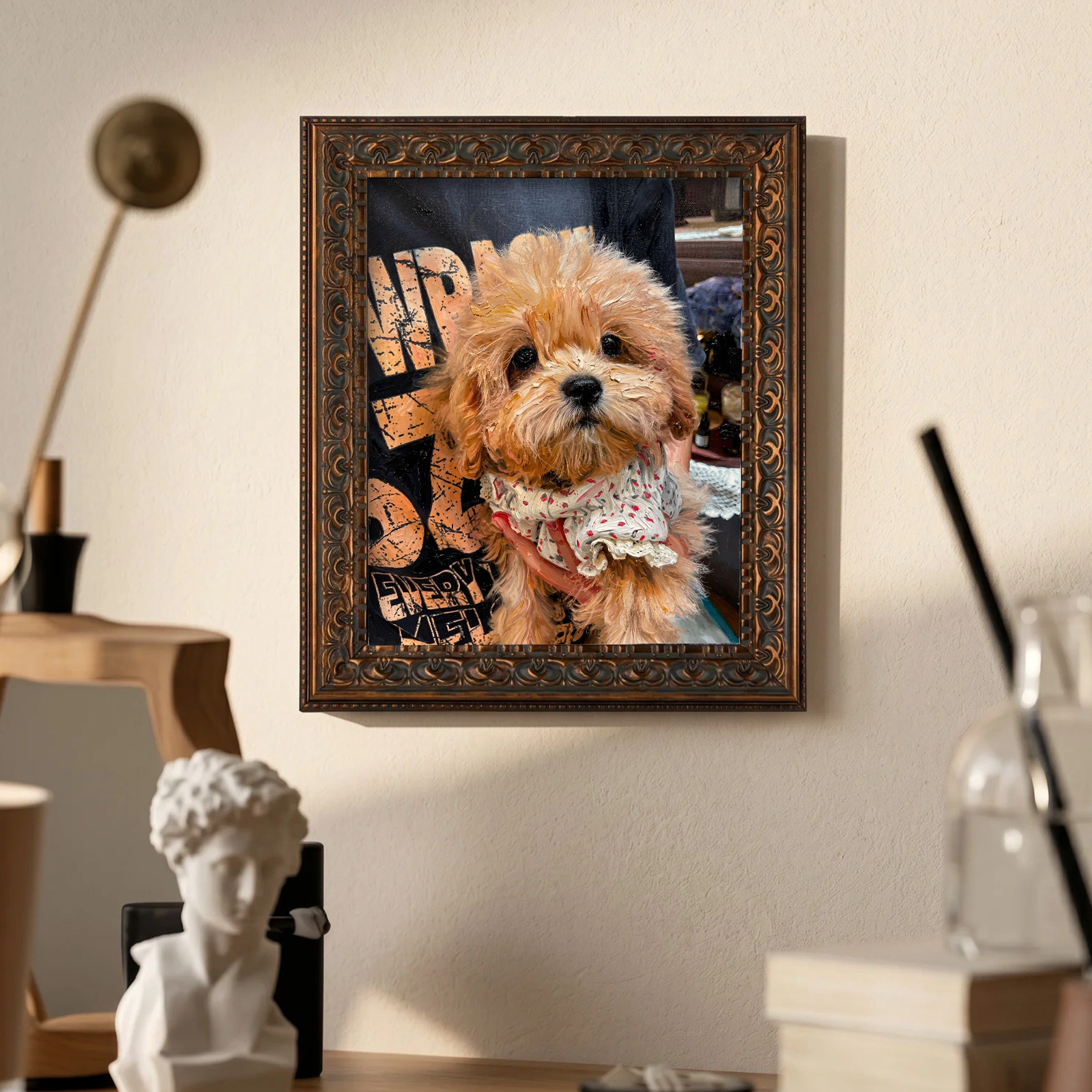 Impasto Pet Portrait Frame preview 6