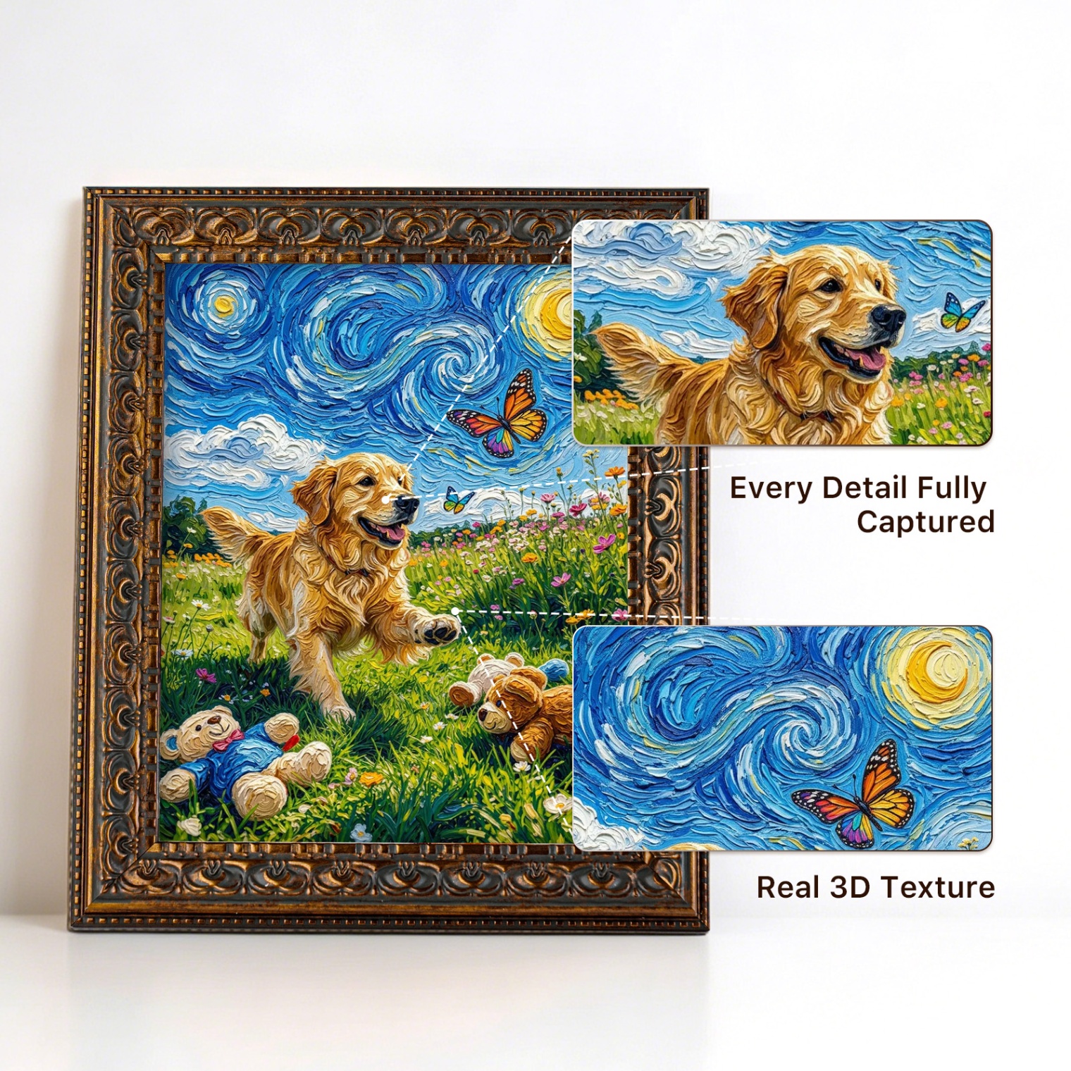 Van Gogh Pet Portrait preview 2