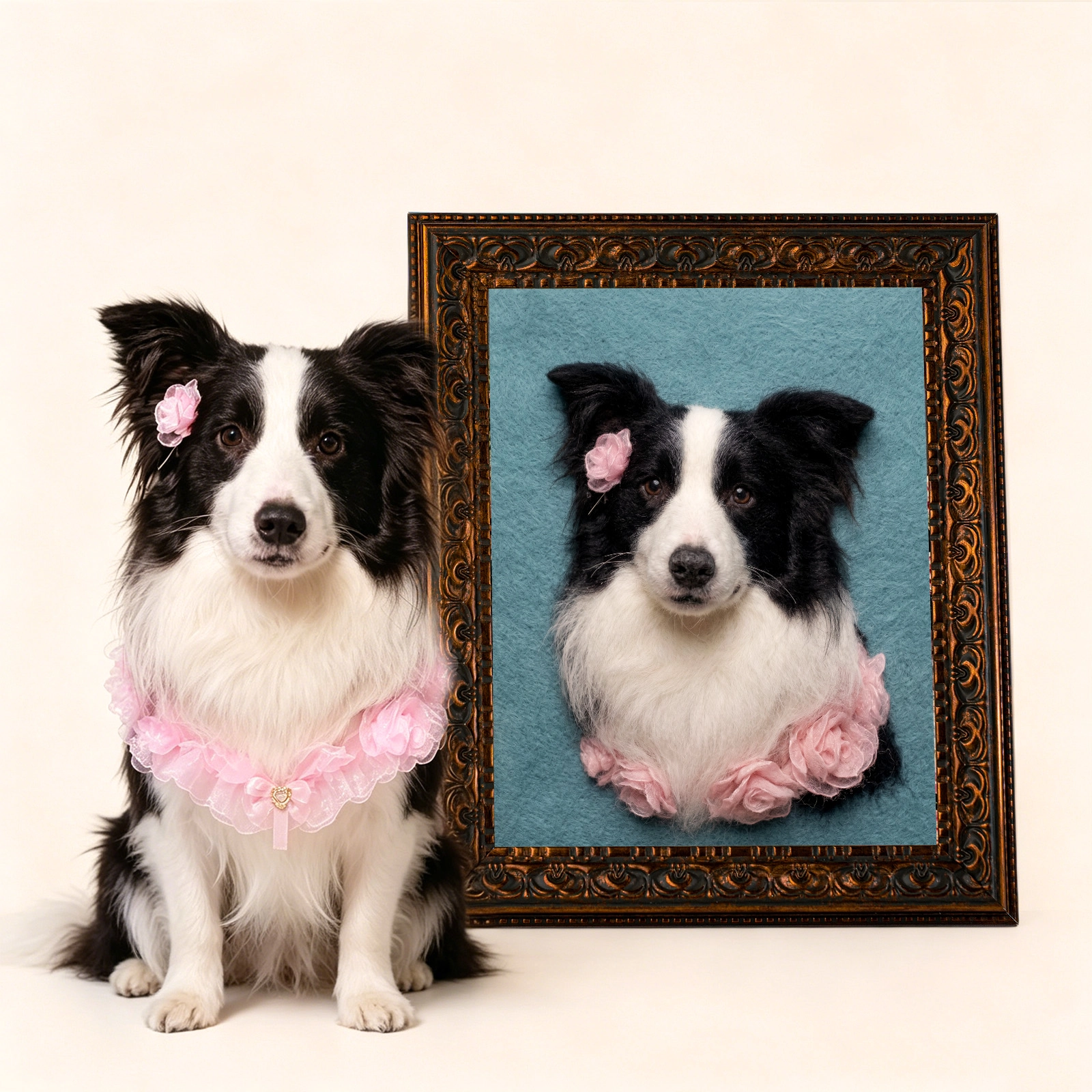 Pet Wool Art Portrait preview 1