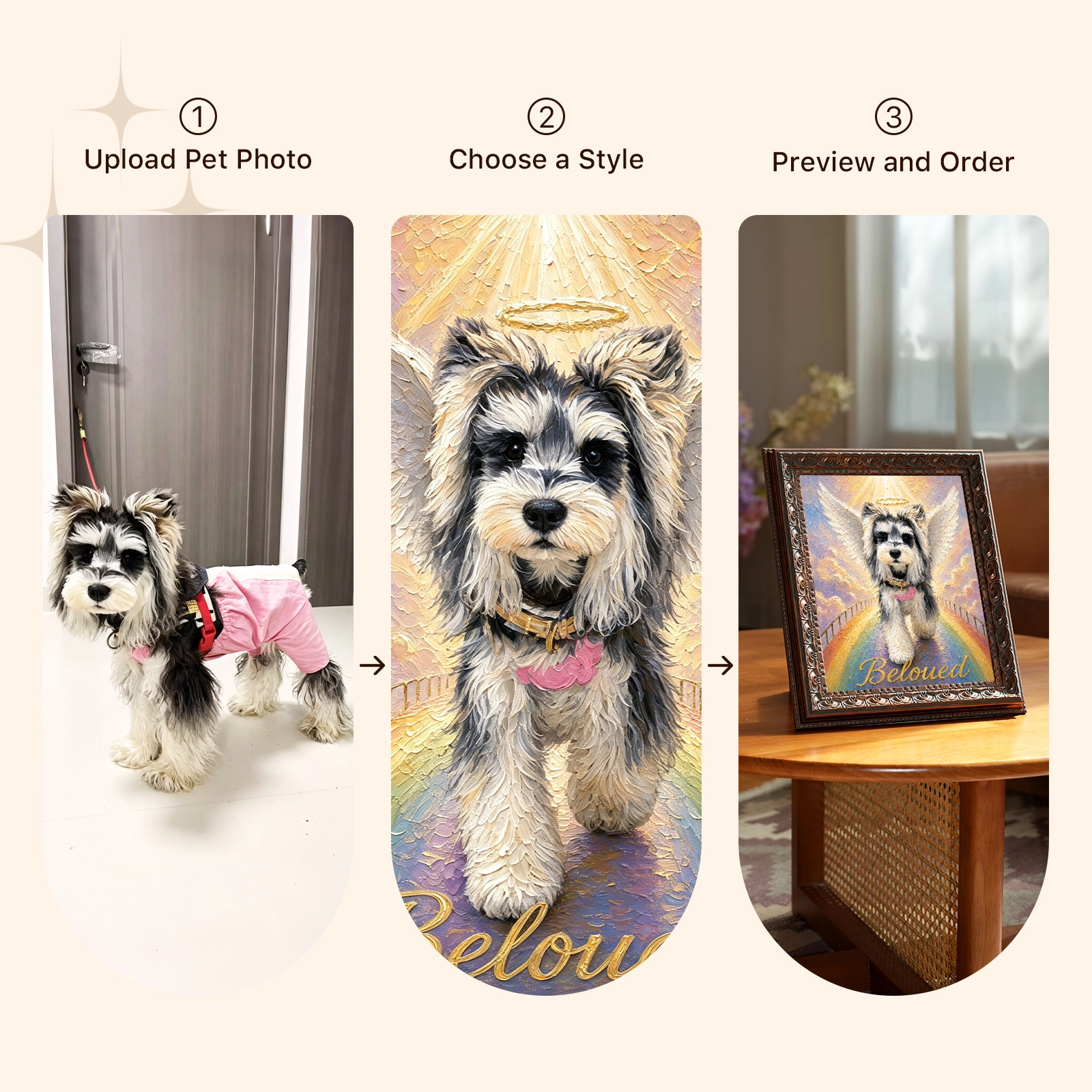 Memorial Pet Portrait Frame preview 6