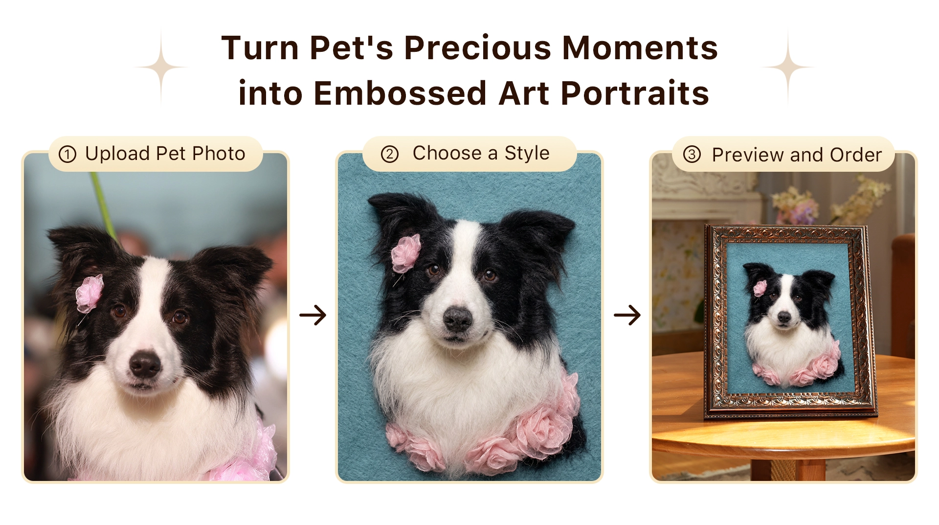 Pet Wool Art Portrait detail 1